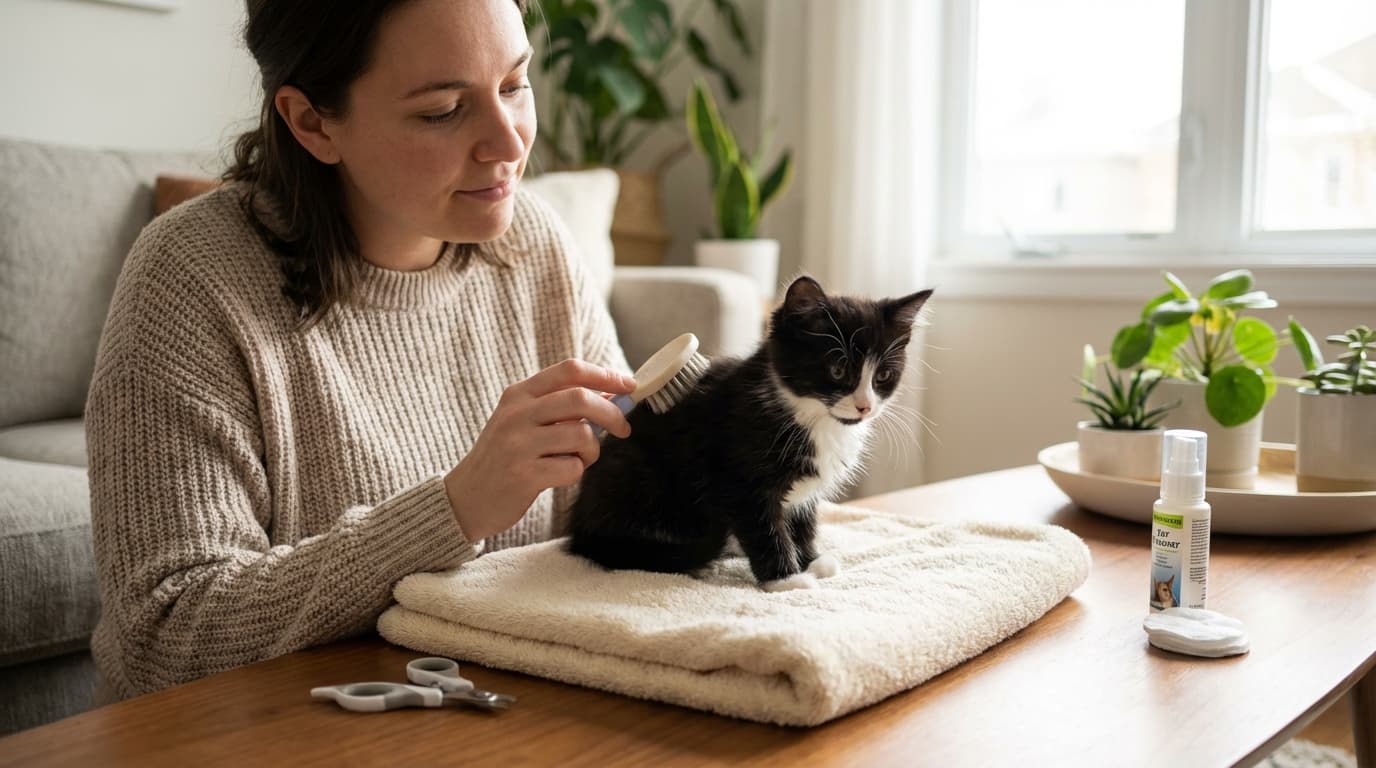 How to Groom Your Kitten Without the Drama (and Actually Bond)