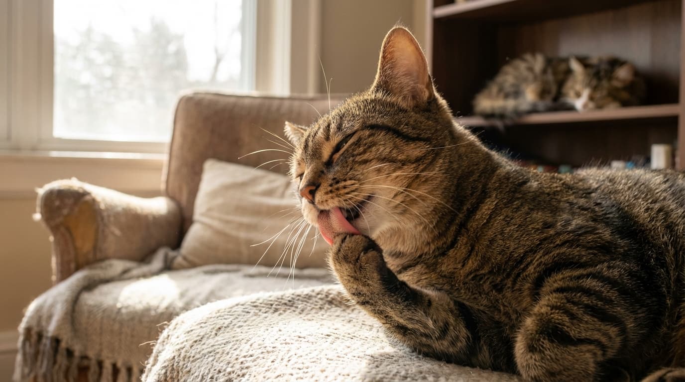 Why Cats Groom So Much (And When It Is Actually a Sign of Stress)