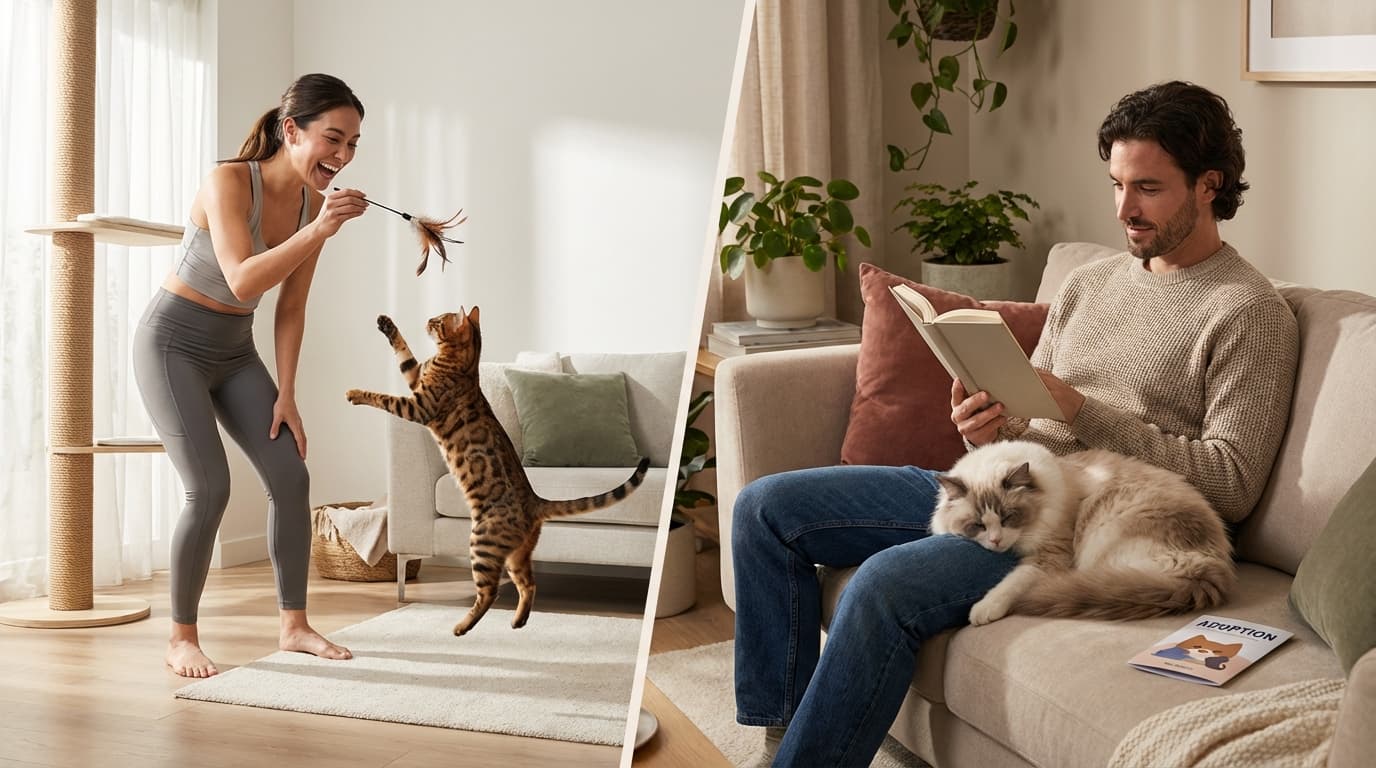 Active vs. Calm: How to Find a Cat That Actually Fits Your Life
