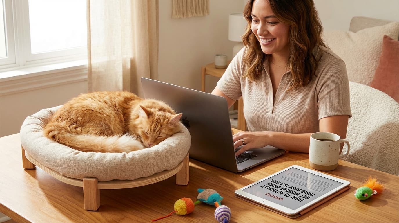 How to Actually Get Work Done When Your Cat Thinks Your Desk Is a Bed