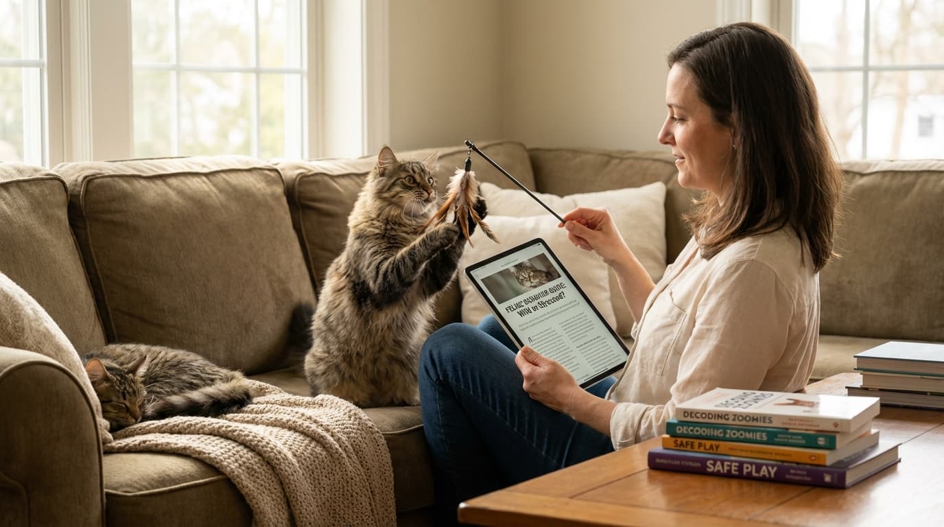 Is Your Cat Just Wild or Actually Stressed? Decoding Zoomies, Couch Tag, and Feline Moods