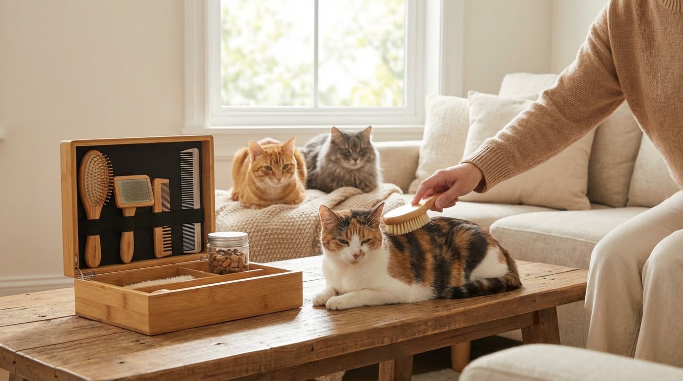 How to Groom Your Cats Without the Chaos: A Home Guide for Multi-Cat Families