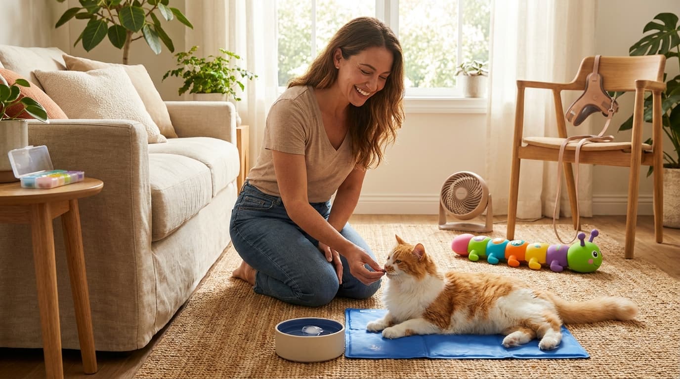 Making Indoor Life a Blast: Easy Ways to Keep Your Cat Happy, Cool, and Healthy