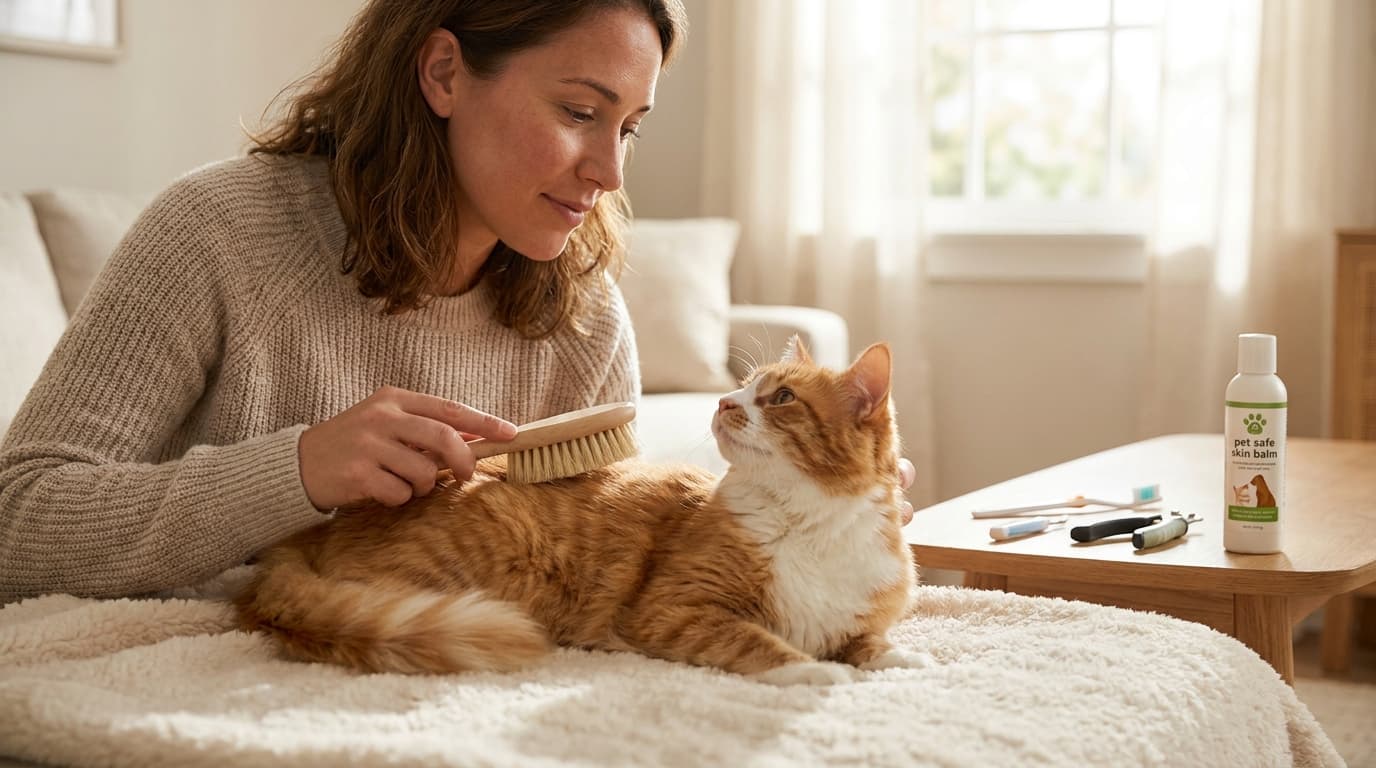 Grooming: How to Treat Cat Skin Dandruff, Overgrooming, and More
